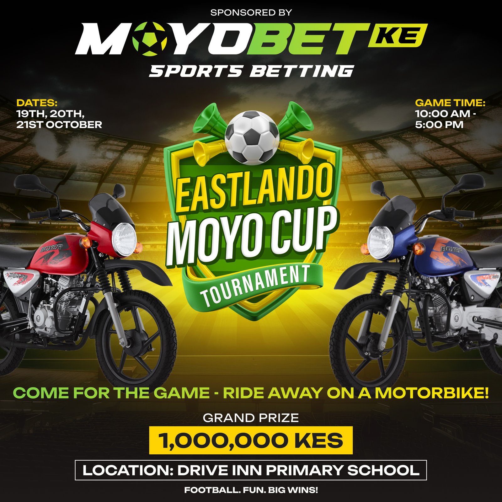 The Ultimate Football Event of the Year: Eastlando Stars Cup Sponsored by Moyo Casino & Moyobet Sports Betting